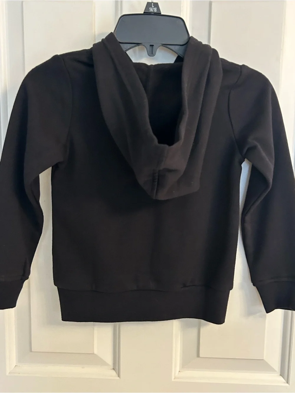 NWT-Girls OshKosh B'gosh Black Zip Hoodie with Rainbow LOVE Graphic